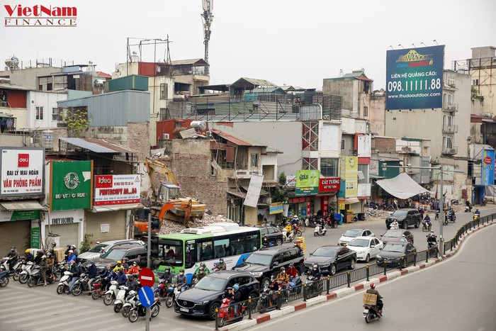 Hà Nội: Hàng loạt căn nhà được phá dỡ, nút giao Chùa Bộc - Thái Hà sắp có diện mạo mới