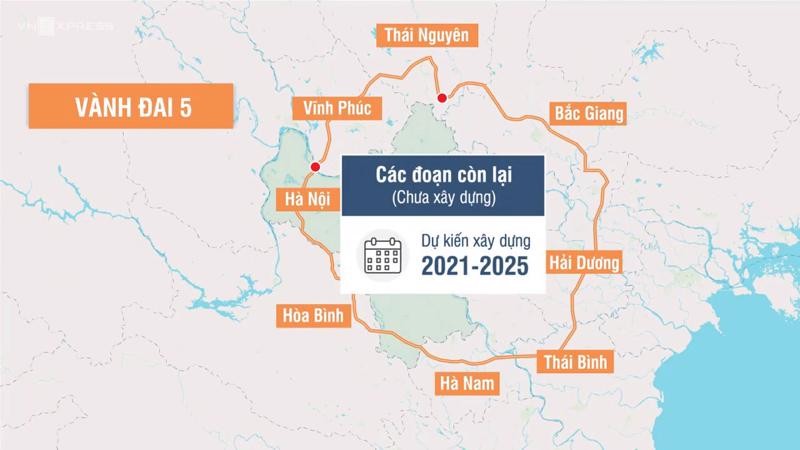 Đầu tư Vành đai 5 Hà Nội đoạn qua địa phận Bắc Giang: Khó bố trí vốn từ Bộ GTVT