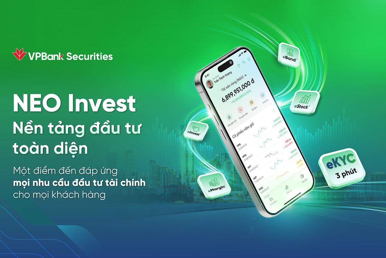 VPBankS mang đến trải nghiệm đầu tư tối giản với ứng dụng NEO Invest